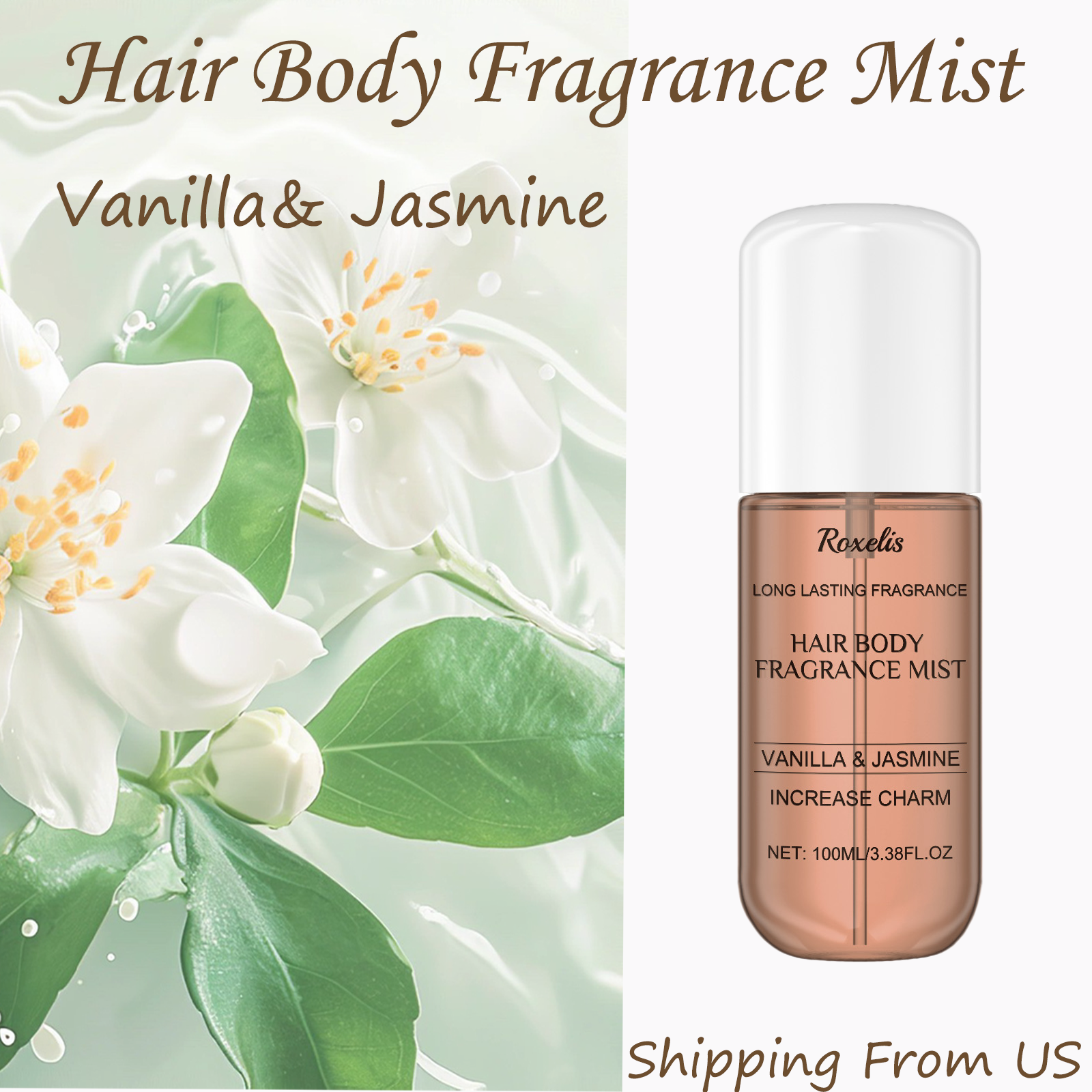 Fragrance Perfume For Hair - Roxelis 100mL Hair Body Fragrance Mist