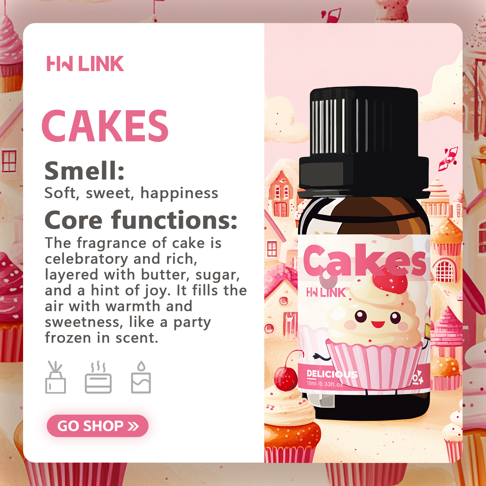 10ml Cakes Essential Oils Perf – Fragrance Perfume Car Bewertung und Preis