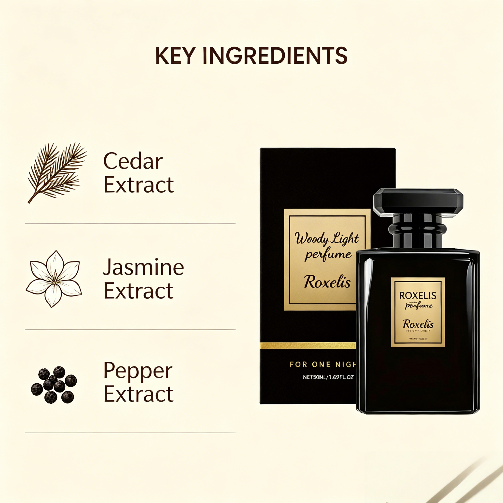 ROXELIS Woody Light Perfume, L – Fragrance Cologne And Perfume Bewertung und Preis